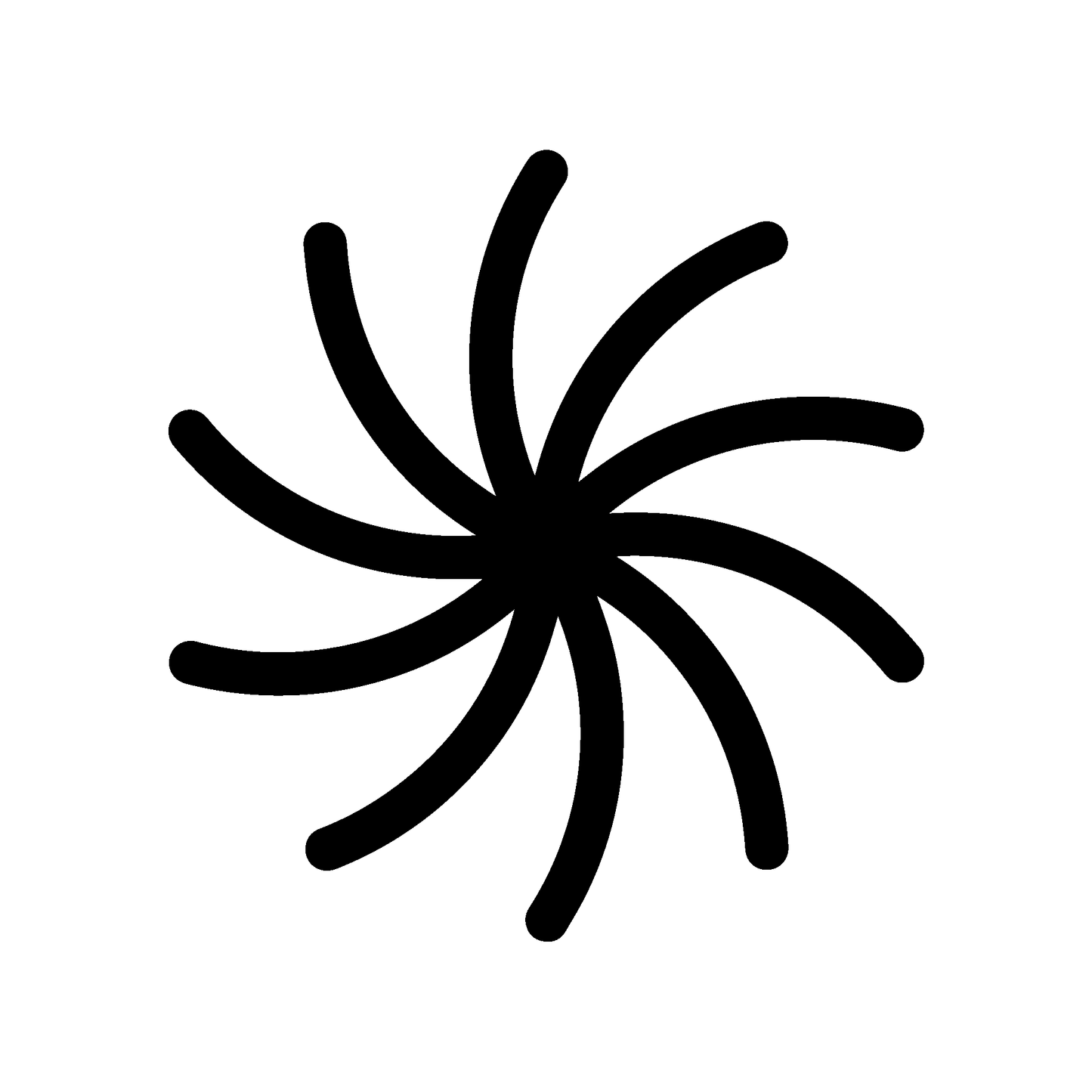 SteezyInk Infinite Swirl Temporary Tattoo - Black swirl design, 1x1 inch