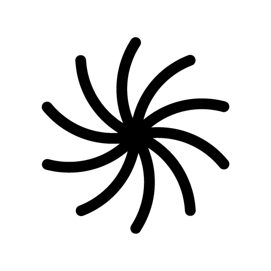 SteezyInk Infinite Swirl Temporary Tattoo - Black swirl design, 1x1 inch
