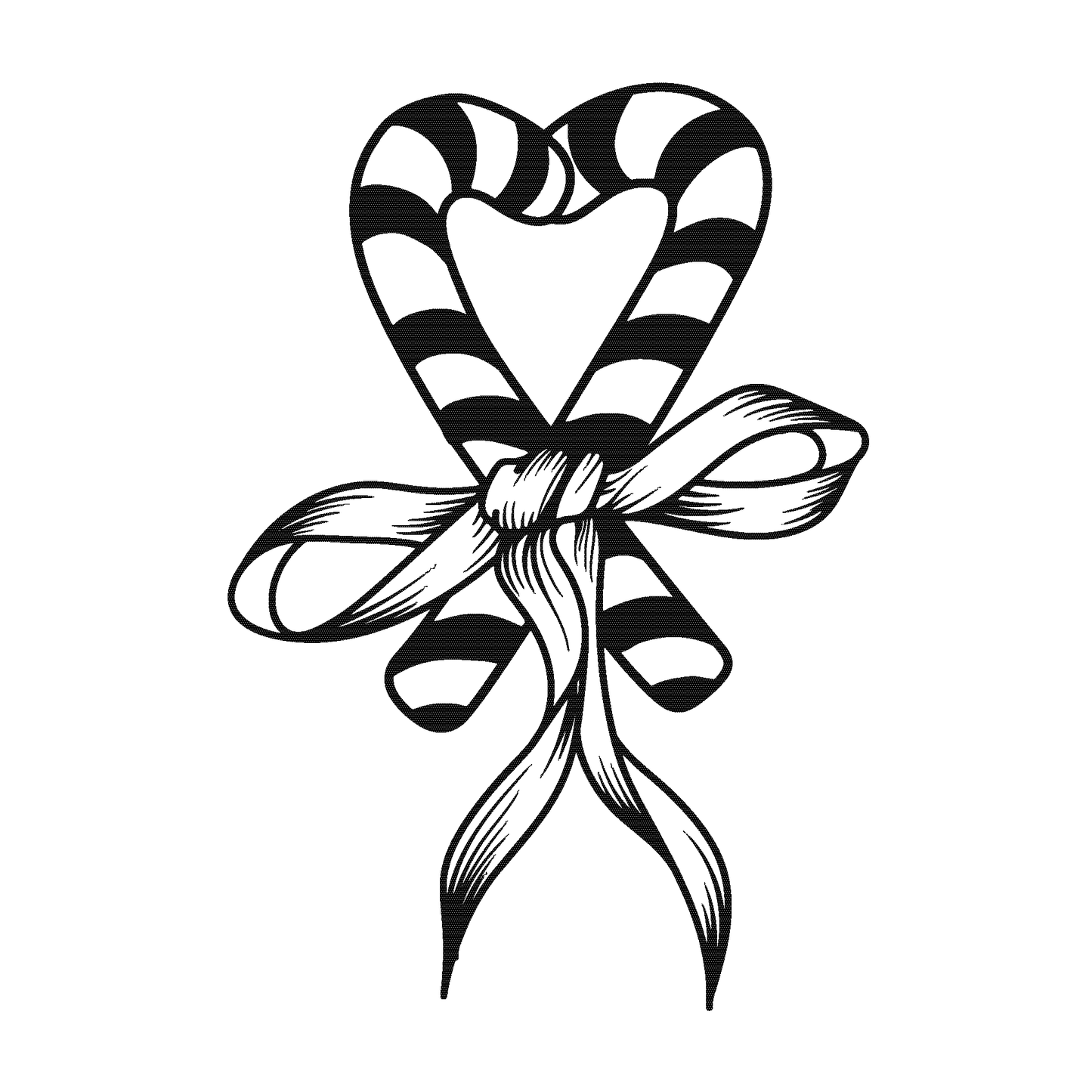 Sweetheart Candy temporary tattoo featuring a heart-shaped candy cane design, perfect for holiday body art.