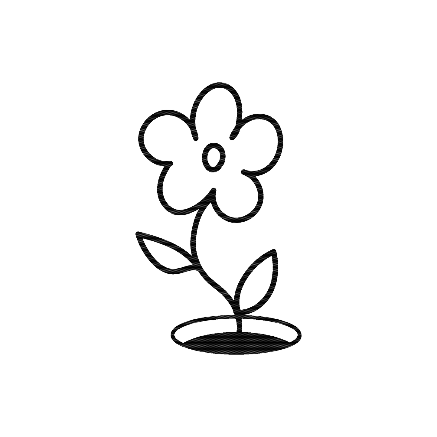 Flower of Hope temporary tattoo design, symbolizing resilience and growth, 2x2 inch tattoo