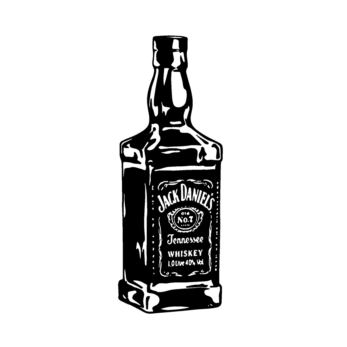 SteezyInk Whiskey Elegance Temporary Tattoo featuring a Jack Daniel's whiskey bottle design
