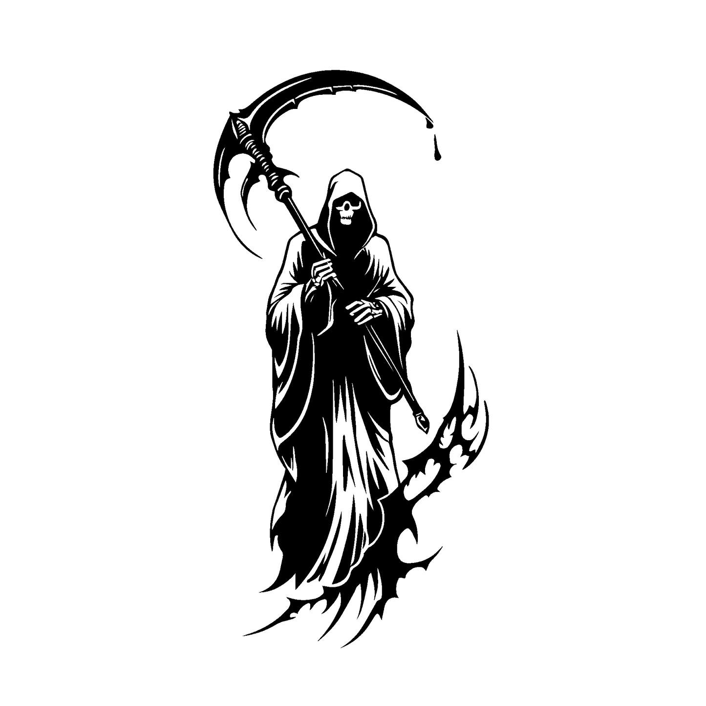 Death’s Embrace Temporary Tattoo | 4 x 7 inch