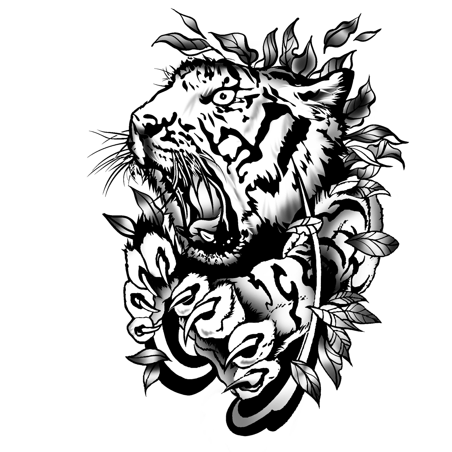 Jungle King Temporary Tattoo | 4 x 7 inch