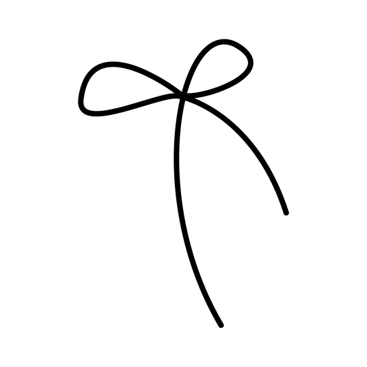 SteezyInk Line Bow Temporary Tattoo. Black bow design for minimalist tattoo look