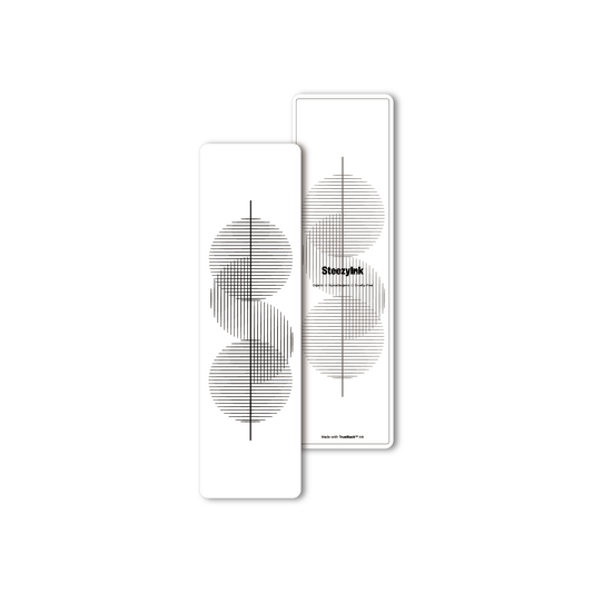 Vortex temporary tattoo featuring intersecting lines. Made with Pure Black Ink™, plant-based, hypoallergenic.