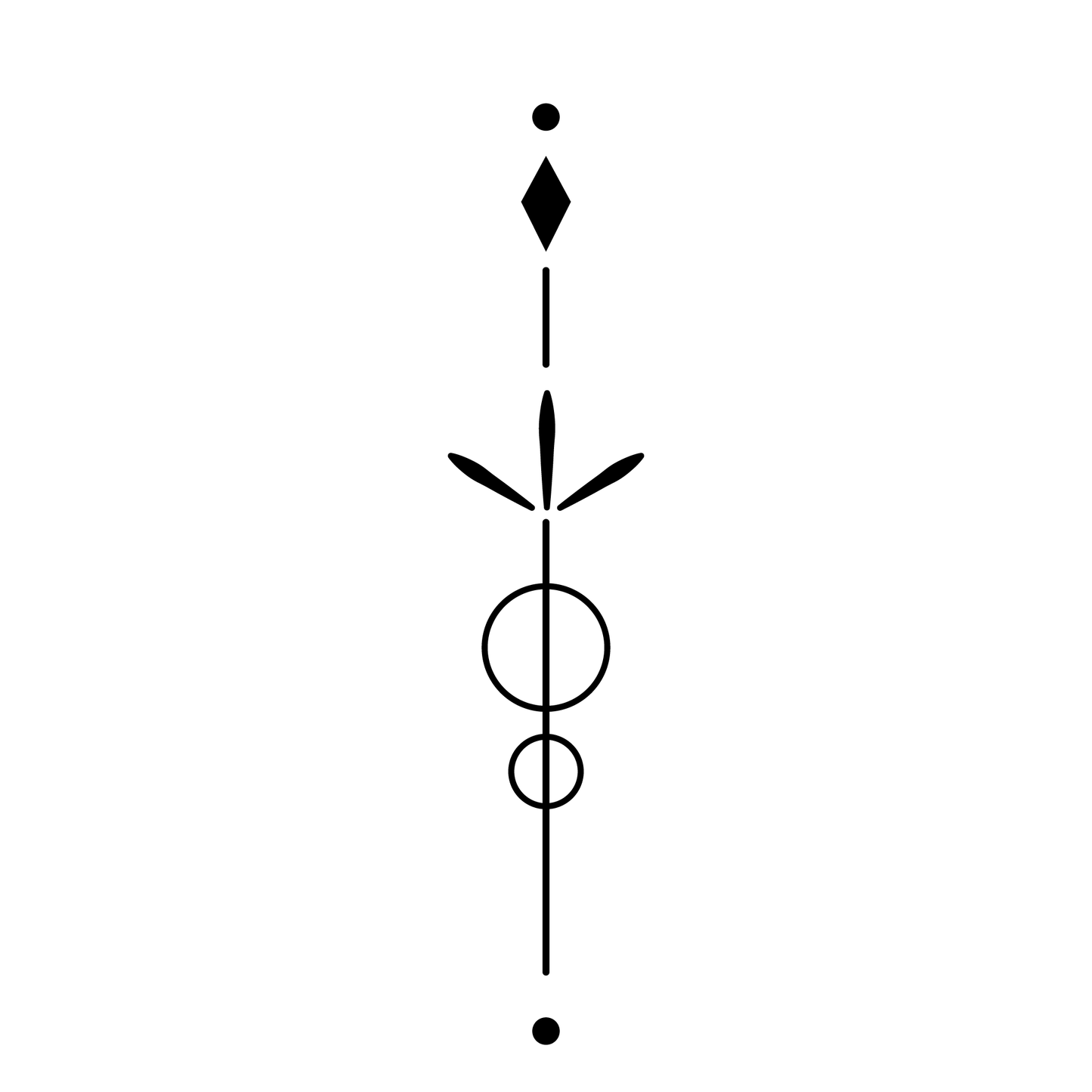 SteezyInk Linear Motion Temporary Tattoo - Geometric black design, plant-based semi-permanent tattoo