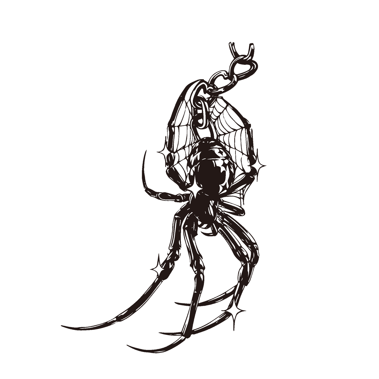 Webbound Sentinel Temporary Tattoo | 4 x 5 inch