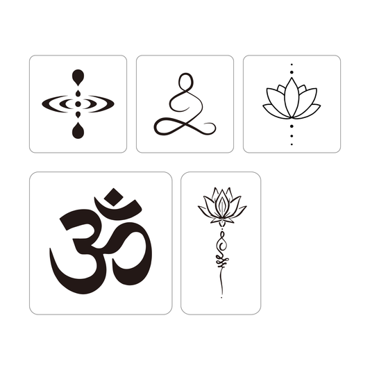 Yoga Pack Temporary Tattoo Pack