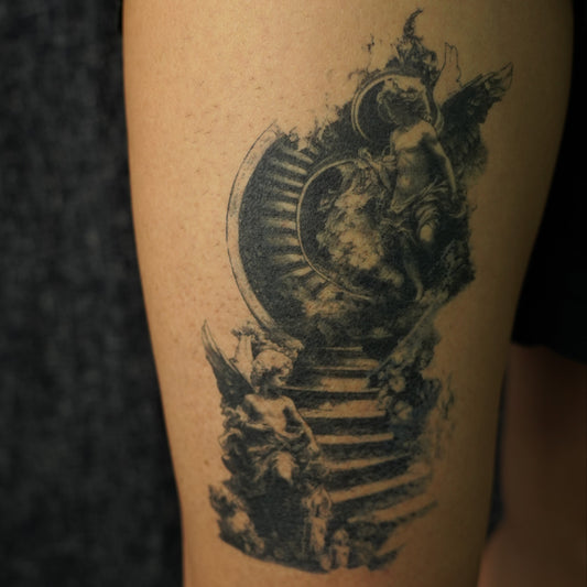 Stairway to Heaven Temporary Tattoo | 5.5 x 9 inch