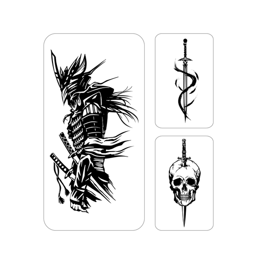 Warrior Pack Temporary Tattoo Pack