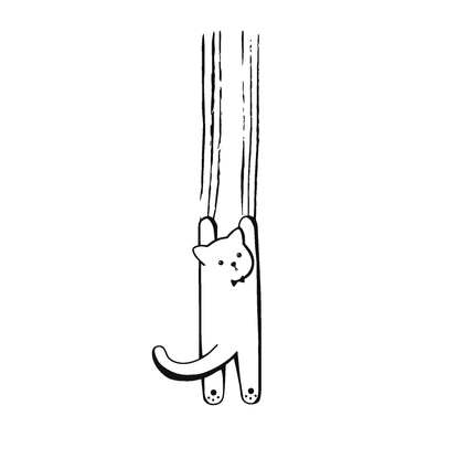 SteezyInk Cat Scratch Temporary Tattoo 2 x 4 inch