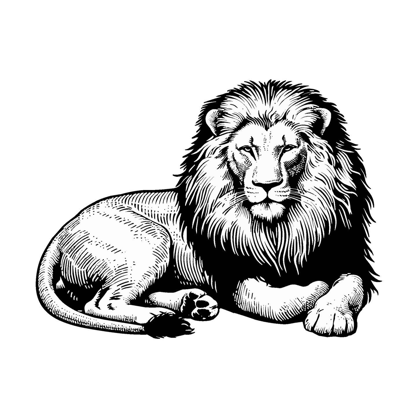 SteezyInk Lion Majesty Temporary Tattoo 4 x 4 inch