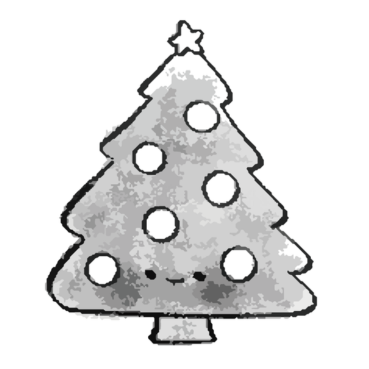 SteezyInk Christmas Tree Temporary Tattoo 2 x 2 inch