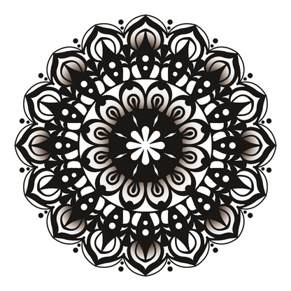 Echo Mandala Temporary Tattoo | 4 x 4 inch