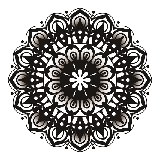 Echo Mandala Temporary Tattoo | 4 x 4 inch