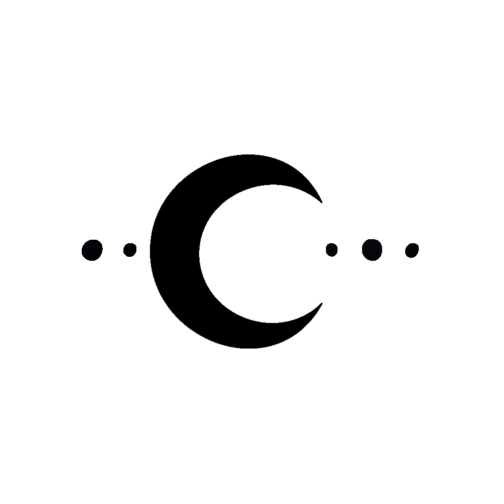 Lunar Orbit Temporary Tattoo | 1 x 1 inch