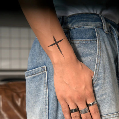 Cross Temporary Tattoo | 2 x 3 inch