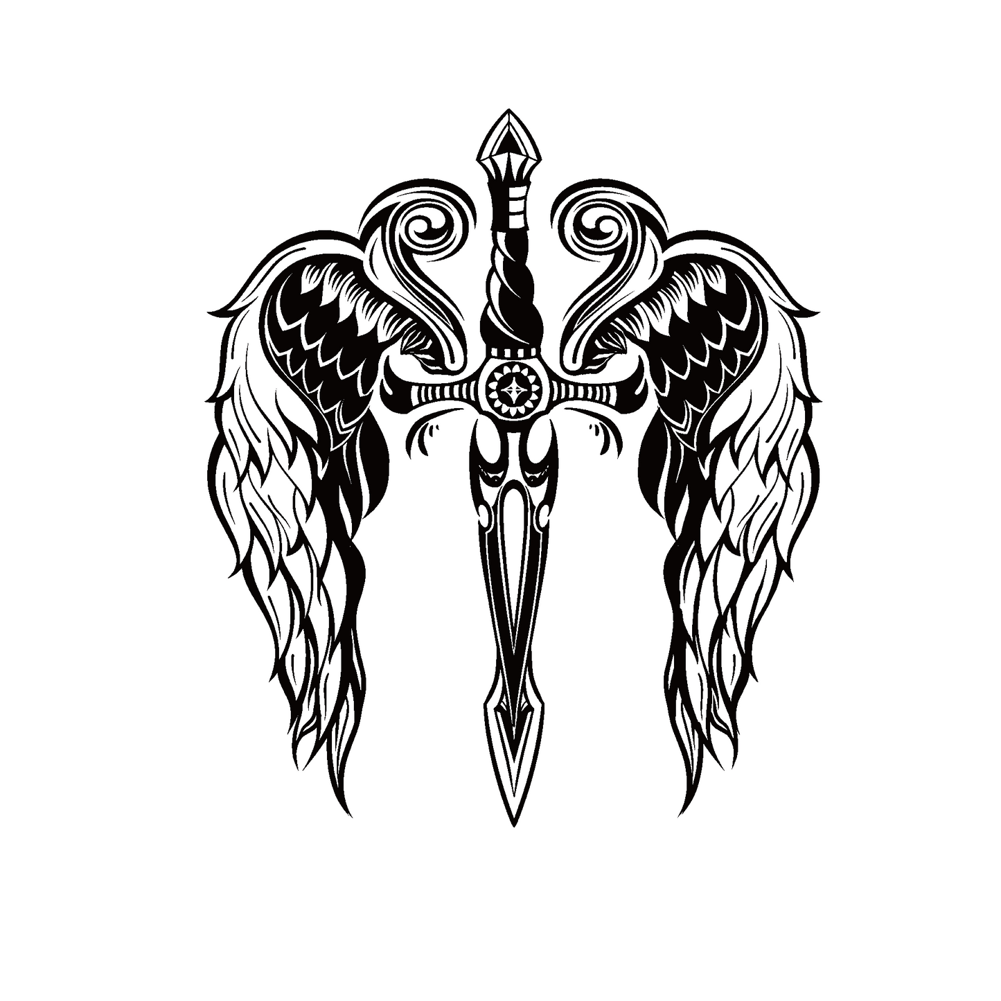 Wings of Valor Temporary Tattoo | 4 x 5 inch