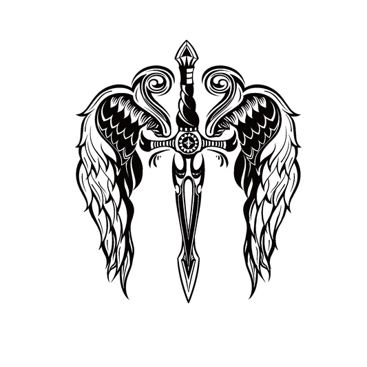 Wings of Valor Temporary Tattoo | 4 x 5 inch